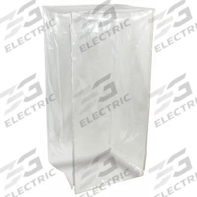CRESTWARE Pan Rack Cover: 22 in Wd, 65 in Ht, 28 in Dp, PVC, Clear - Pan Rack Covers
