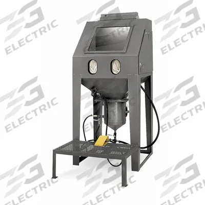 ECONOLINE Abrasive Blast Cabinet: Pressure Feed, 40 in W x 38 in D Work Area - Heavy-Duty Floor-Mount Pressure-Feed Blasting Cabinets