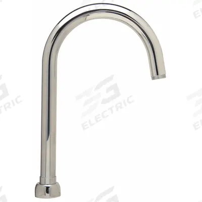 ZURN Spout: AquaSpec, Spout, Gooseneck, Rigid/Swivel Spout, Brass, Chrome - Gooseneck Faucet Spouts