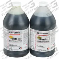 RUST-OLEUM Concrete Repair Compound: InstaPatch, Polyurea, 8 lb Container Size, Box, Gray (MPN 276981). Key specifications — Color: Gray; Series: InstaPatch; Brand: RUST-OLEUM; Compatible Materials: Wood; VOC Content Range: 0.1 g/L to 20 g/L.