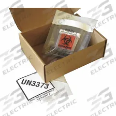 BERLIN Hazardous Material Shipping Kit: 9 1/16 in x 7 11/16 in x 3 5/16 in, ( 1 ) : Bag, 150#, 12 PK (MPN HMS-69400). Key specifications — Brand: BERLIN; Color: Brown; Standards: IATA PI 650.
