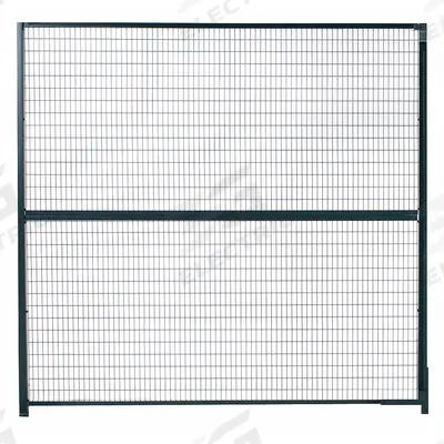 WIRECRAFTERS Stacking Panel: 10 ft H x 3 ft W x 1 1/4 in D, Gray - WireCrafters Woven-Wire Partition Components