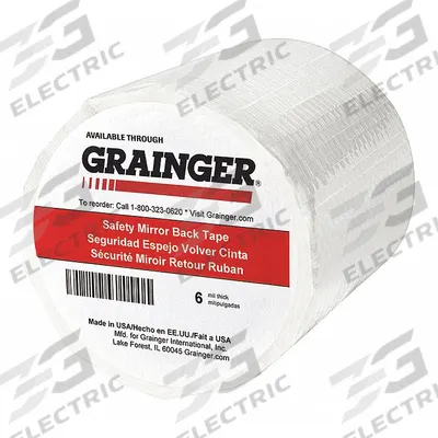 Grainger Cloth Tape: 8 in Wd - Mirror Backing Protective Cloth Tape