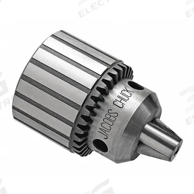 JACOBS Drill Chuck: JT3, 1/8 in to 5/8 in Capacity - Slot-Drive Taper-Mount Keyed Drill Chucks
