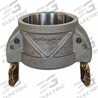 CONTINENTAL Dust Cap: 3 in Coupling Size, 250 psi Max. Working Pressure @ 70 F, 8 11/32 in Overall Lg - Type DC Aluminum Cam & Groove Dust Caps