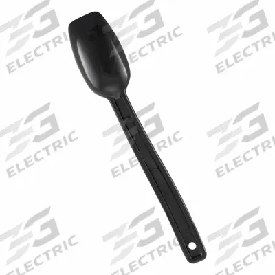 CARLISLE Serving Spoon: 9 in Overall Lg, 0.5 oz Capacity, Black, NSF Certified - Serving Spoons