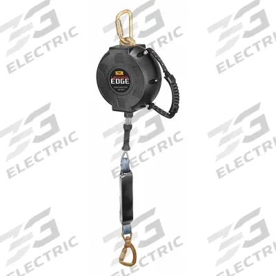 CONDOR Self-Retracting Lifeline: Steel Carabiner Anchor, Harness Steel Snap Hook - Mounted SRLs