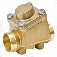 MUELLER Refrigerant Check Valve: Four-Bolt Check Valve, 3 1/8 in Connections, 1 7/8 in Cut Out (MPN B 34241). Key specifications — Brand: MUELLER; Material: Brass.