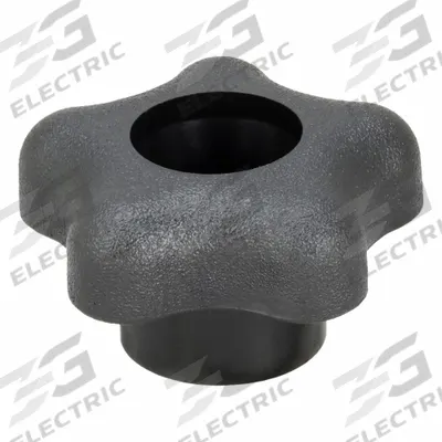 INNOVATIVE COMPONENTS Hand Knob: 5 Point, Plastic, M6 Thread, 0.625 in Thread Lg - Snap-Lock 5-Arm Knobs