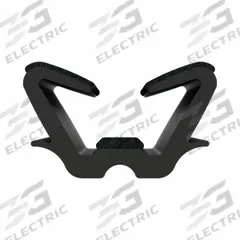 FAIRCHILD Edge Trim: Double Gripping Finger, 6 ft Overall Lg, EPDM Outer, 9/16 in Leg Lg (MPN 0486-6). Key specifications — Brand: FAIRCHILD; Color: Black; Outer Material: EPDM; Profile Shape: Double Gripping Finger; _Gripping Style: Double Tongue.