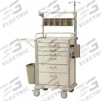 METRO Medical Procedure Cart: Aluminum, (2) Swivel/(2) Swivel with Brake, Taupe, White, 6 Drawers (MPN MBP3210ANES2). Key specifications — Material: Aluminum; Drawer Color: White; Brand: METRO; Caster/Wheel Configuration: (2) Swivel; Cabinet Color: Taupe.