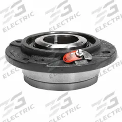 MOLINE BEARING 4 Bolt Flange Bearing: Spherical Roller, 2 1/2 in Bore, Cast Iron, Concentric Collar (MPN 29631208). Key specifications — Bore Type: Cylindrical; Brand: MOLINE BEARING; Lubricant Material: LC-2 Lithium Complex Grease; Mounting Bolt Size: 1/2 in; Split Housing: Not Split; System of Measurement: Inch.
