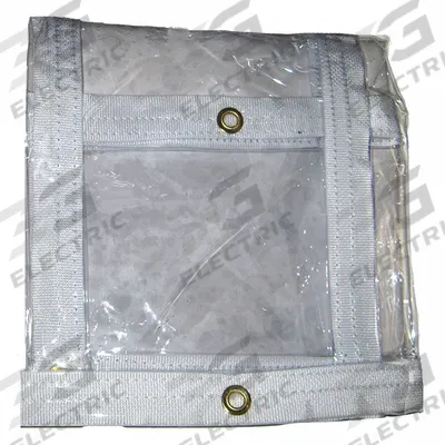 MAURITZON Tarp: 9.75 ft Lg, 9.75 ft Wd, Heavy Duty, 20 mil, Vinyl, Clear, 18 oz/sq yd - Vinyl Tarps