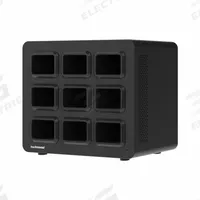 KWIKBOOST Device Charging Station: 6 in Overall Ht, 4 7/8 in Overall Wd, 8 1/4 in Overall Dp (MPN KBEP-9B6C9). Key specifications — attr114785: (9) Rechargeable Batteries; attr117154: KWIKBOOST; attr114784: Simultaneously Charge Laptop and (2) Mobile Devices.