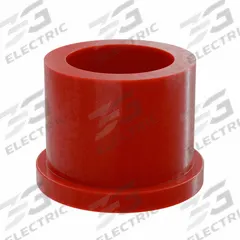 BUNTING BEARINGS Flanged Sleeve Bearing: PTFE, 5/8 in Bore, 7/8 in OD, 3/4 in Overall Lg, Red (MPN BJ4F101406). Key specifications — Brand: BUNTING BEARINGS; Color: Red.