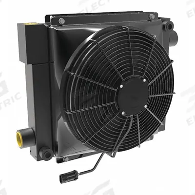 AKG Forced Air Oil Cooler: 30 hp Heat Removed, 50 gpm Max. Flow, 377 psi Max. Pressure - DC Motor Driven Forced Air Oil Coolers