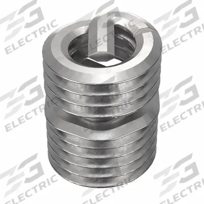 HELI-COIL Helical Insert: Tanged Tang Style, Free-Running, M3-0.50 Thread Size, Plain - Free-Running Tanged Helical Inserts
