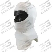 PIP Fire Hood: Nomex, 2 oz Fabric Wt, Tri-Cut, 18 in Lg, White, Universal, NFPA 1971 (MPN 906-100NOM7). Key specifications — attr329707: Not Rated; attr329711: NFPA 1971; attr377958: PIP; attr329704: Nomex; attr329705: Tri-Cut; attr329708: White; attr329712: Universal.