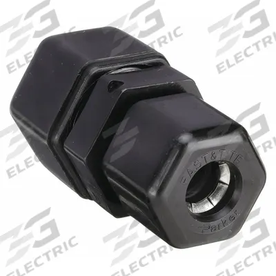 PARKER Compression Fitting Union: 5/16 in OD x 1/4 in OD Size - Polypropylene Compression Tube Fittings