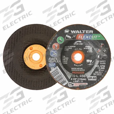 WALTER SURFACE TECHNOLOGIES Depressed Center Grinding Wheel: Type 29 - General Purpose Grinding Wheels for Carbon & Stainless Steel