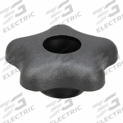 INNOVATIVE COMPONENTS Hand Knob: 5 Point, Plastic, 1/4" Thread, 1 in Thread Lg - Snap-Lock 5-Arm Knobs