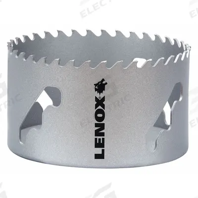 LENOX Hole Saw: 4 in Saw Dia., 3 Teeth per Inch, 1 7/8 in Max. Cutting Dp - Multi-Material-Cutting Hole Saws without Arbor