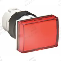 SCHNEIDER ELECTRIC Pilot Light Head: 16 mm Panel Mounting Hole Dia, Red, Smooth, LED, XB6 Series (MPN ZB6DV4). Key specifications — Brand: SCHNEIDER; Compatible Lamp Module Type: Integral LED Module; Compatible with Series: XB6.