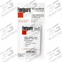 FLEETGUARD Coolant Test Strips: Coolant System Test, Strip (MPN CC2602A). Key specifications — Display Sell UOM: EA; Tool Type: Coolant System Test; Material: Strip; Brand: FLEETGUARD.