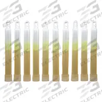 ABILITY ONE Lightstick: Yellow, 6 hr Light Duration, 6 in Overall Lg, Stick, Single-Use, 10 PK (MPN 6260-01-074-4230). Key specifications — Color: Yellow; Brand: ABILITY ONE.