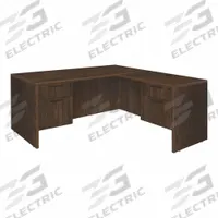 REGENCY Desk: Particle Board, Walnut, 2 Pedestals, 4 Drawers, 60 in Overall Wd, 29 in Overall Ht (MPN LLD6030NW). Key specifications — Desktop Material: Particle Board; Includes Modesty Panel: Yes; Pedestal Location: Double Pedestal; Kit Product Type: Double Pedestal Desk; Desktop Color: Walnut; Brand: REGENCY; Frame Color: Neo Walnut; Frame Material: Particle Board.