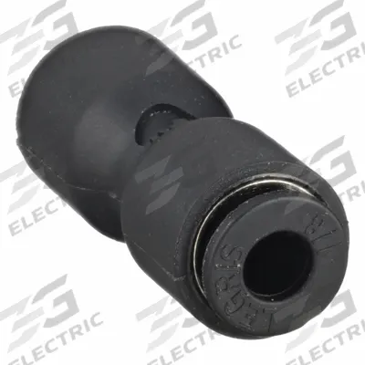 LEGRIS Push-Fit Union Fitting: 1/8 in OD x 1/8 in OD Size, Push-to-Connect x Push-to-Connect - Nylon & Nickel-Plated Brass Tube Fittings