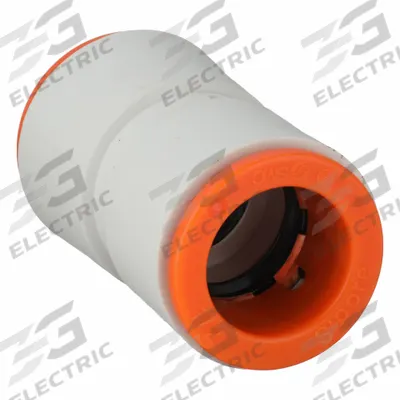 SMC Push-Fit Union Fitting: 1/2 in OD x 1/2 in OD Size, Push-to-Connect x Push-to-Connect - Polybutylene & Brass Tube Fittings