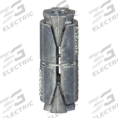 DEWALT Expansion Anchor: 3/8"-16 Thread Size, 2 in Overall Lg, 3/8 in Dia, Zamac Alloy - Double Shield Expansion Anchors