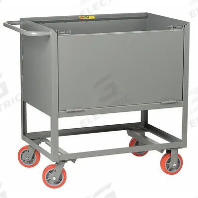 LITTLE GIANT Raised-Platform Box Truck: 1,200 lb, 41 in L x 24 in W x 40 in H, Flat - Easy-Access Drop-Gate Ergonomic Raised-Platform Box Trucks