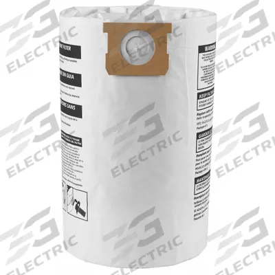 SHOP-VAC Vacuum Bag: Shop-Vac, Dry, Paper, 1-Ply, Std - Shop Vacuum Bags