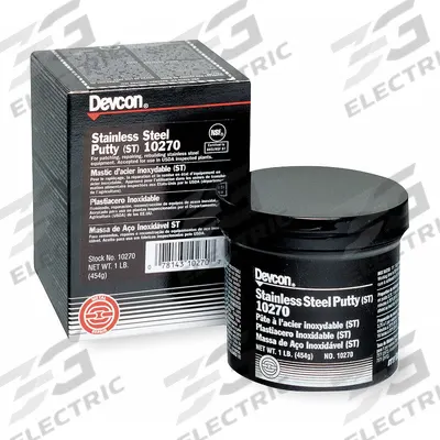 DEVCON Putty: ST, Metal Repair, 16 oz Container Size, Can, Dark Gray - Metal Repair Putties