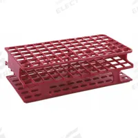 Tube Rack: 2 3/8 in Overall Wd, 8 in Overall Ht, 4 1/8 in Overall Lg, POM, Magenta, (72) Wells (MPN HS27511D). Key specifications — Material: POM; Mounting Location: Benchtop; Color: Magenta; Product Type: Test Tube Rack; Total Holding Capacity: (72) Wells; Brand: HEATHROW SCIENTIFIC.
