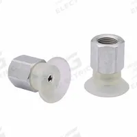 SCHMALZ Vacuum Pad Assembly: Flat, M5 Vacuum Port, 16.8 mm Pad Dia, Food Grade Silicone Rubber, 55 A (MPN 10.01.01.14170). Key specifications — attr1019136: 10.01.01.14170; attr1019138: SCHMALZ; attr1019139: 55 A.