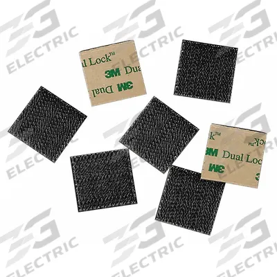 3M DUAL LOCK Hook-and-Loop Fastener: Square, 1 in Overall Wd, 1 in Overall Lg - Pre-Cut Squares
