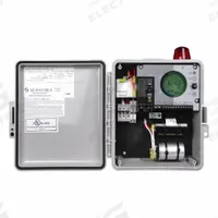 SJE-RHOMBUS Control Panel: Simplex, Single Phase, 230/240V AC, 18 A, Sensor, 0 Switches Included, 4X (MPN NEX Grinder 1 ph, Simplex - 71B). Key specifications — Current: 18 A; Rated Voltage: 230/240V AC; Alert Output: Audio; Intrinsic Safety: Not Specified Intrinsically Safe; Includes Reversing: Non-Reversing; Dosing Schedule: Demand Dose; Brand: SJE-RHOMBUS.