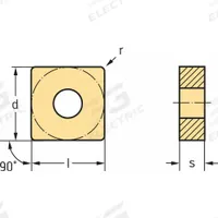 WALTER Square Turning Insert: SNMG433-MK5, SNMG120412-MK5 (MPN 6121087). Key specifications — attr257901: SNMG120412-MK5; attr257900: SNMG433-MK5.