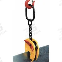 TRACTEL Plate Clamp: Plate Clamp, 1,653 lb Working Load Limit, Vertical & Horizontal, Auto, Auto (MPN 50238). Key specifications — Attachment Type: Load Ring with Chain; Brand: TRACTEL; Material: Steel.