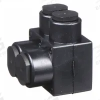 BURNDY Multitap Connector: 2 Port, Single-Sided Entry, 14 AWG – 4 AWG Wire Size, Black (MPN 1PL42). Key specifications — Body Material: Aluminum; Brand: BURNDY.