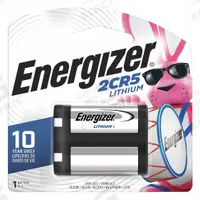 ENERGIZER Battery: 2CR5 Battery Size, Lithium, 1,500 mAh Capacity, 6V DC (MPN EL2CR5BP). Key specifications — Battery Chemistry: Lithium; Brand: ENERGIZER.