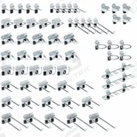 TRITON PRODUCTS Lock Hook Kit: 63 Hooks, Screw-In, Screw-In, Silver (MPN LH2-KIT). Key specifications — attr38463: Screw-In; attr38465: (5) Extended Spring Clips; attr38449: Zinc-Plated; attr38447: Silver; attr59547: Hook Assortment Kit; attr38464: Screw-In; attr7804: Steel; attr38450: Channel Locks.
