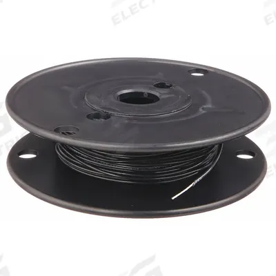 CAROL Hookup Wire: 20 AWG Conductor Size, Black, 100 ft Overall Lg - Hook-Up Wires