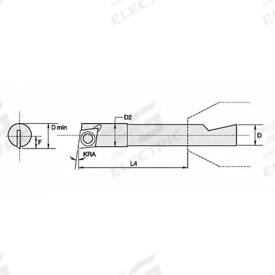WIDIA Indexable Boring Bar: ABC1000R (MPN 2836656). Key specifications — attr257292: ABC1000R. - Indexable Boring Bars