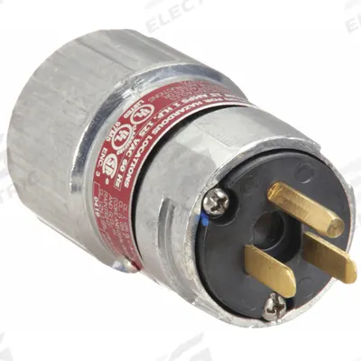 HUBBELL Straight Blade Plug: 5-15P, 125V AC, 15 A, 2 Pole - Hazardous-Location Plugs