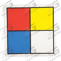 NFPA Label: Paper, 4 in Ht, 4 in Wd, 0.035 in Thick, Permanent Adhesive, 4 in x 4 in, NFPA, 100 PK (MPN RTK-44-P-100)