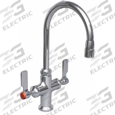 WATERSAVER FAUCET COMPANY Laboratory Faucet: Faucet, Single-Post, 2 Handles, Lever, Std - Single-Post Laboratory Faucets